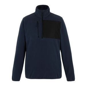 Regatta Mens Active Microfleece Quarter Zip Fleece Top / Navy/Black